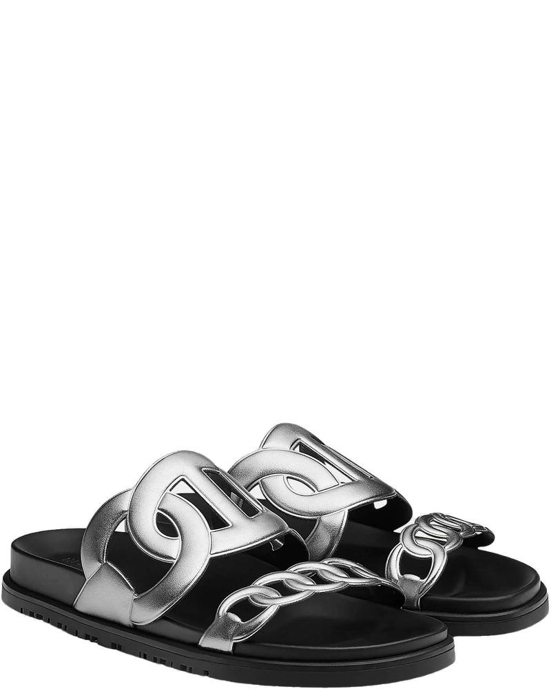 Extra Sandals In Metallic Nappa Leather Hermes оригінал – Купити в Україні