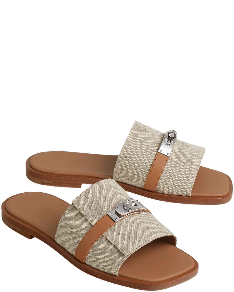 Gabriel Sandal Linen Canvas And Calfskin Hermes оригінал – Купити в Україні