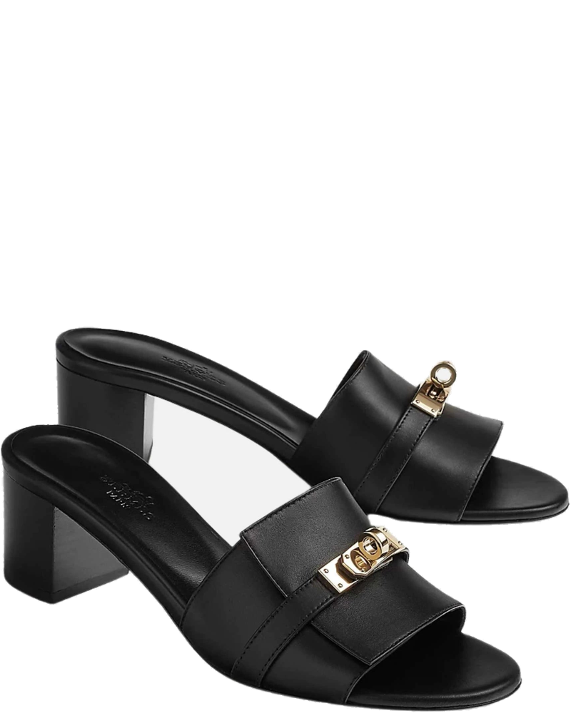 Gigi 50 Sandals In Calfskin Gold Plated Buckle Hermes оригінал – Купити в Україні