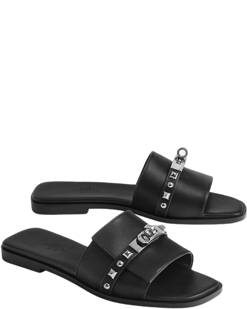 Giulia Sandal Calfskin And Medor Studs Hermes – Гарантія оригінальності