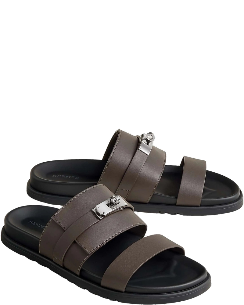 Jackson Sandal In Calfskin With Palladium Plated Buckle Hermes оригінал – Купити в Україні