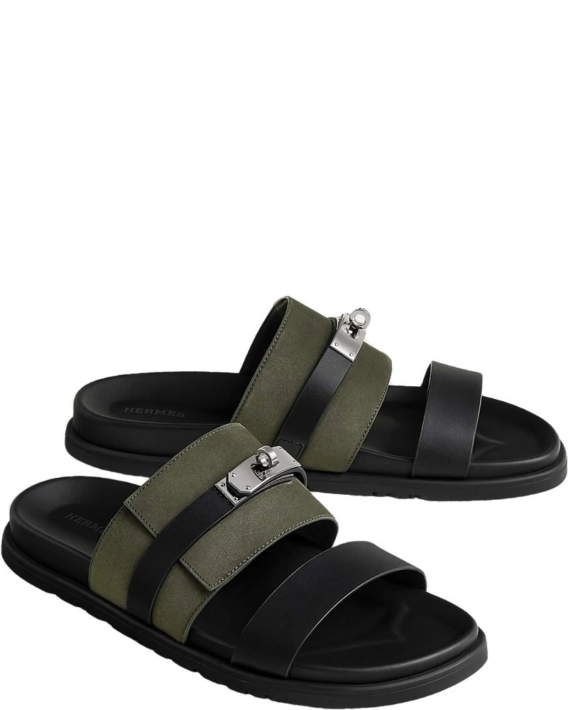 Оригінальна Jackson Sandal In Calfskin And Suede Hermes