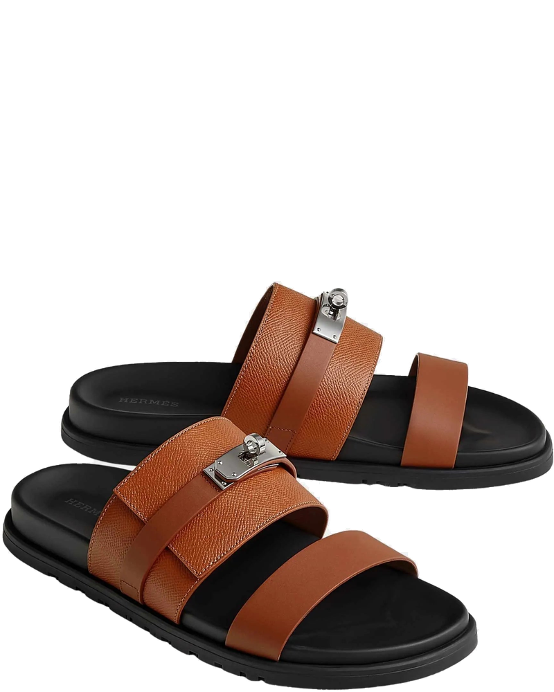 Jackson Sandal In Epsom Heritage Calfskin And Calfskin Hermes – Гарантія оригінальності