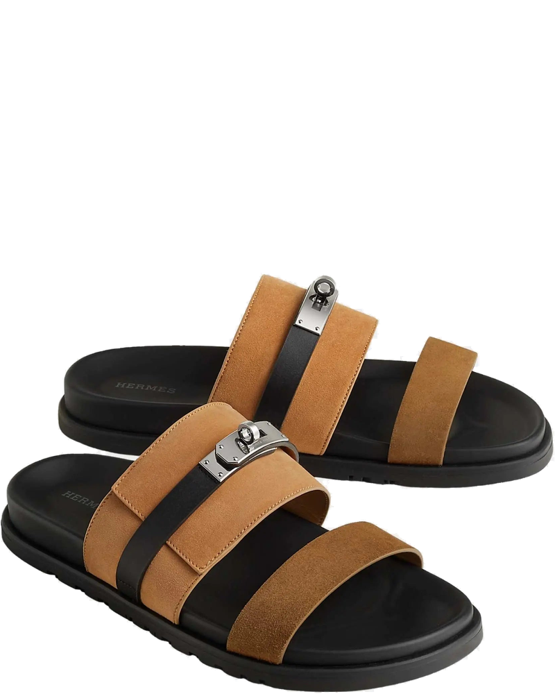 Jackson Sandals In Multicolor Suede Goatskin And Calfskin Hermes оригінал – Купити в Україні