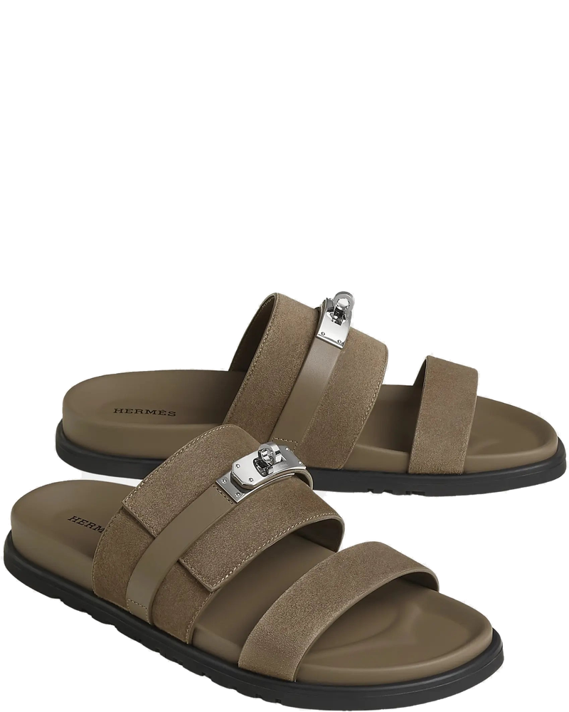 Jackson Sandals Suede Goatskin And Calfskin Hermes – Гарантія оригінальності