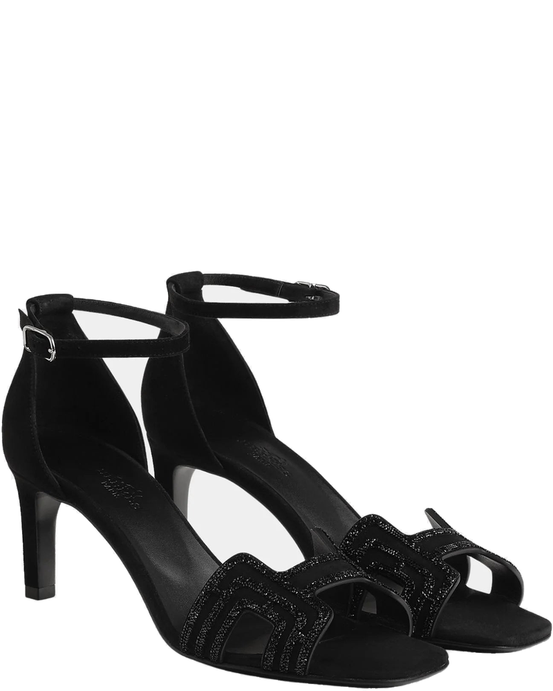 Joy 70 Heelede Sandal In Suede With Arcane Motif Hermes оригінал – Купити в Україні