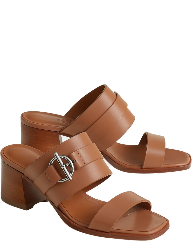 Kute 60 Heeled Sandals In Calfskin Hermes оригінал – Купити в Україні