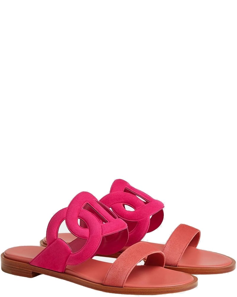 Оригінальна Lagoon Sandals Two-Tone Suede Goatskin Hermes