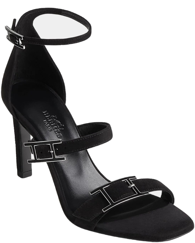 LIV 90 High Heel Sandal In Suede Goatskin Hermes – Гарантія оригінальності