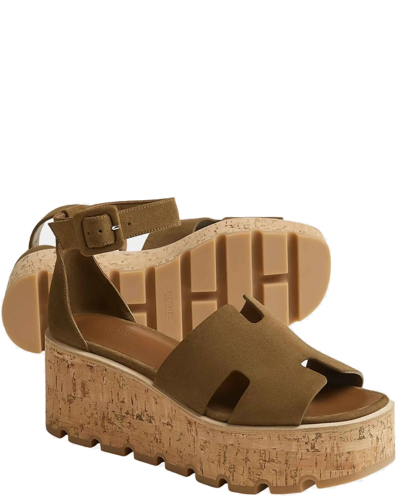 Luce 30 Sandals In Suede Goatskin Hermes – Гарантія оригінальності
