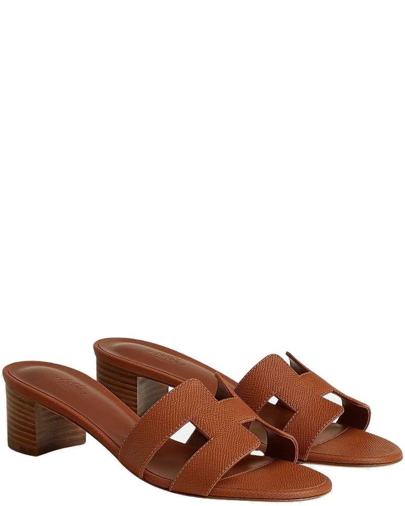 Oasis High Heel Sandals Epsom Heritage Calfskin Hermes – Гарантія оригінальності