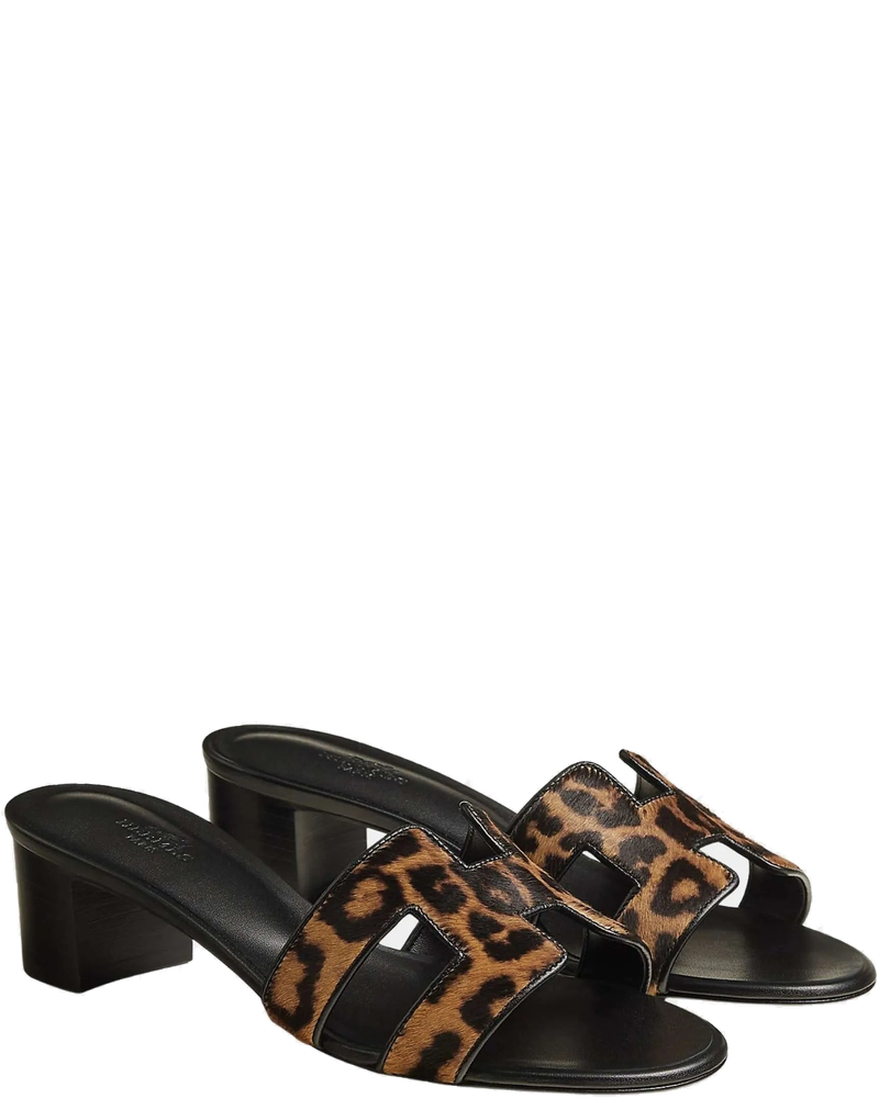 Oasis Sandals In Moire Calfskin Hermes – Гарантія оригінальності