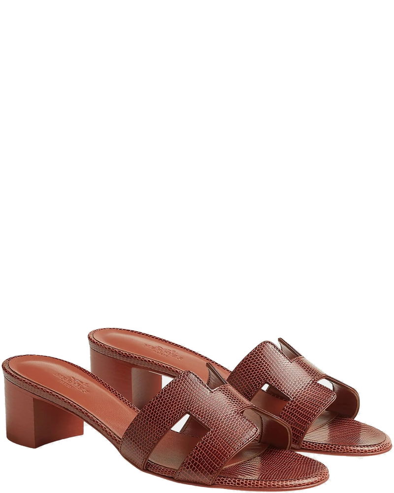 Oasis Sandal In Shiny Java Lizard Hermes оригінал – Купити в Україні