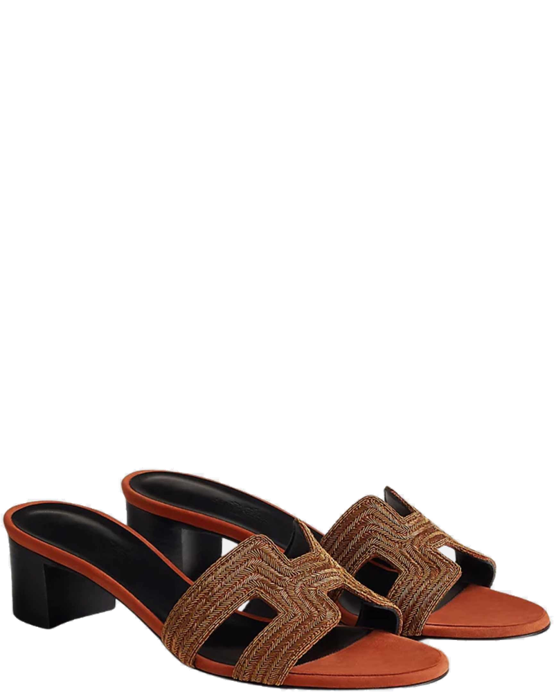 Оригінальна Oasis Sandal Suede Goatskin And Dabka Hermes
