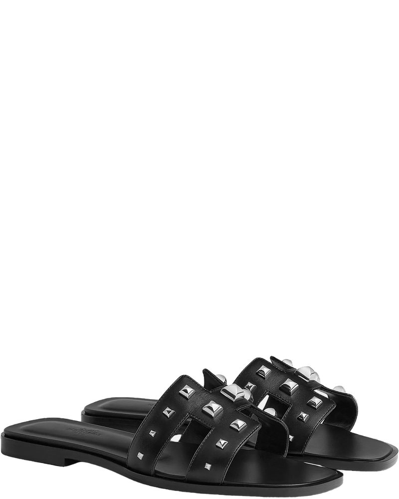 Оригінальна Oran Sandals In Calfskin With Studs Hermes