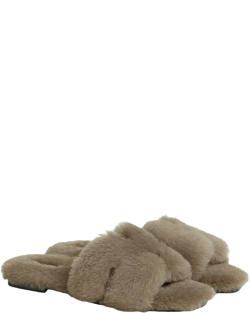 Oran Sandals In Shearling Hermes – Гарантія оригінальності