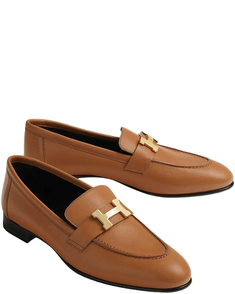 Оригінальна Paris Loafer In Goatskin With Permabrass Plated Buckle Women Hermes