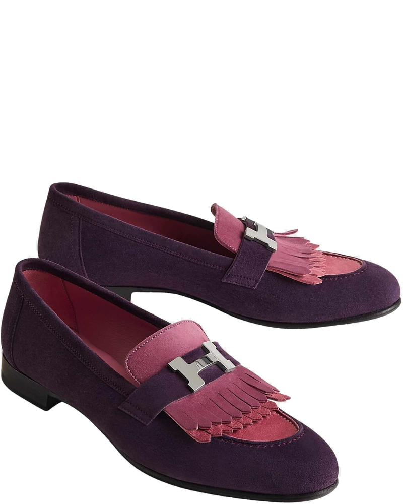 Royal Loafer In Suede Goatskin With Palladium Plated Buckle Hermes оригінал – Купити в Україні