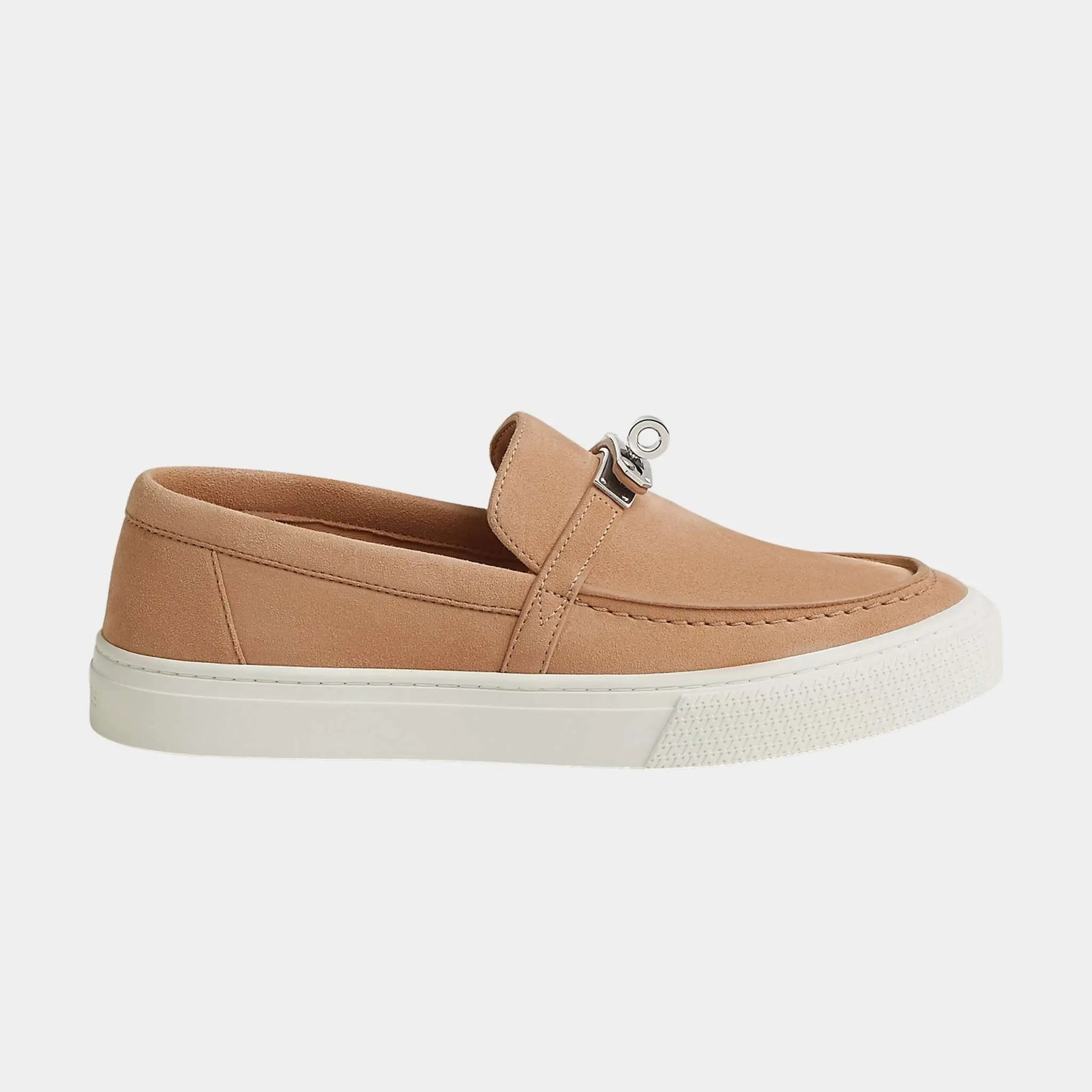 Game Slip On Sneaker In Suede Goatskin Hermes – Гарантія оригінальності – вид ззаду