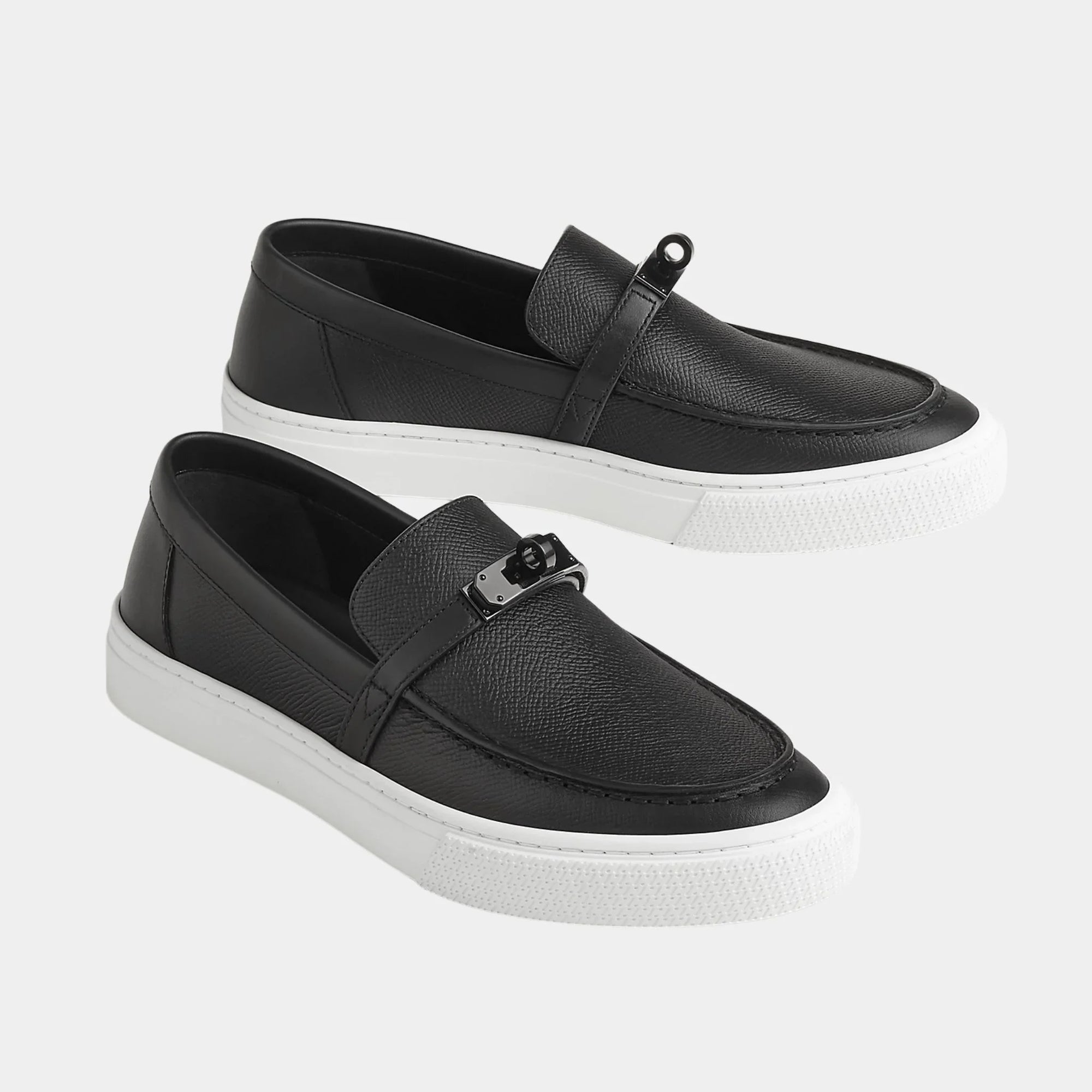 Game Slip-On Sneakers In Epsom Calfskin Hermes – Гарантія оригінальності – боковий вид