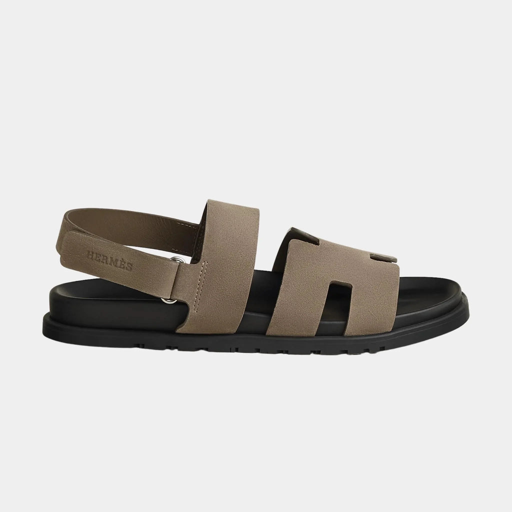 Оригінальна Genius Sandals In Suede Goatskin Hermes – вид ззаду