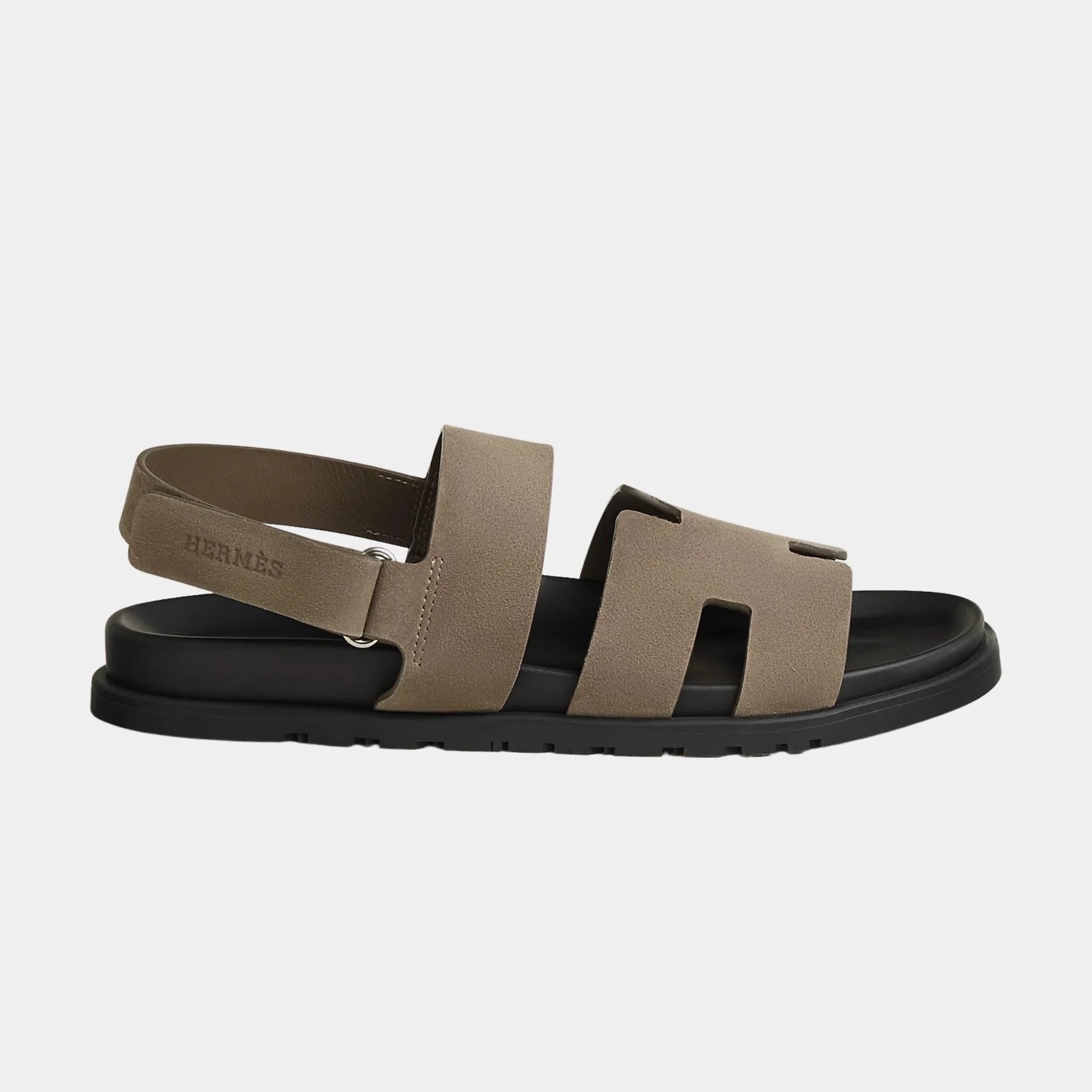 Оригінальна Genius Sandals In Suede Goatskin Hermes – вид ззаду