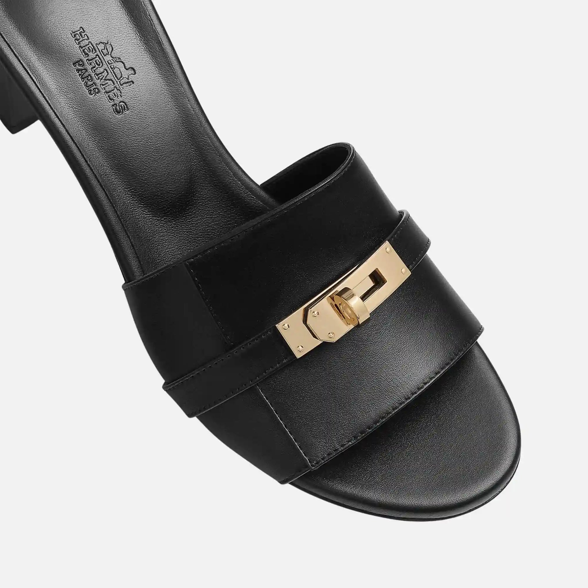 Gigi 50 Sandals In Calfskin Gold Plated Buckle Hermes оригінал – Купити в Україні – детальний вид