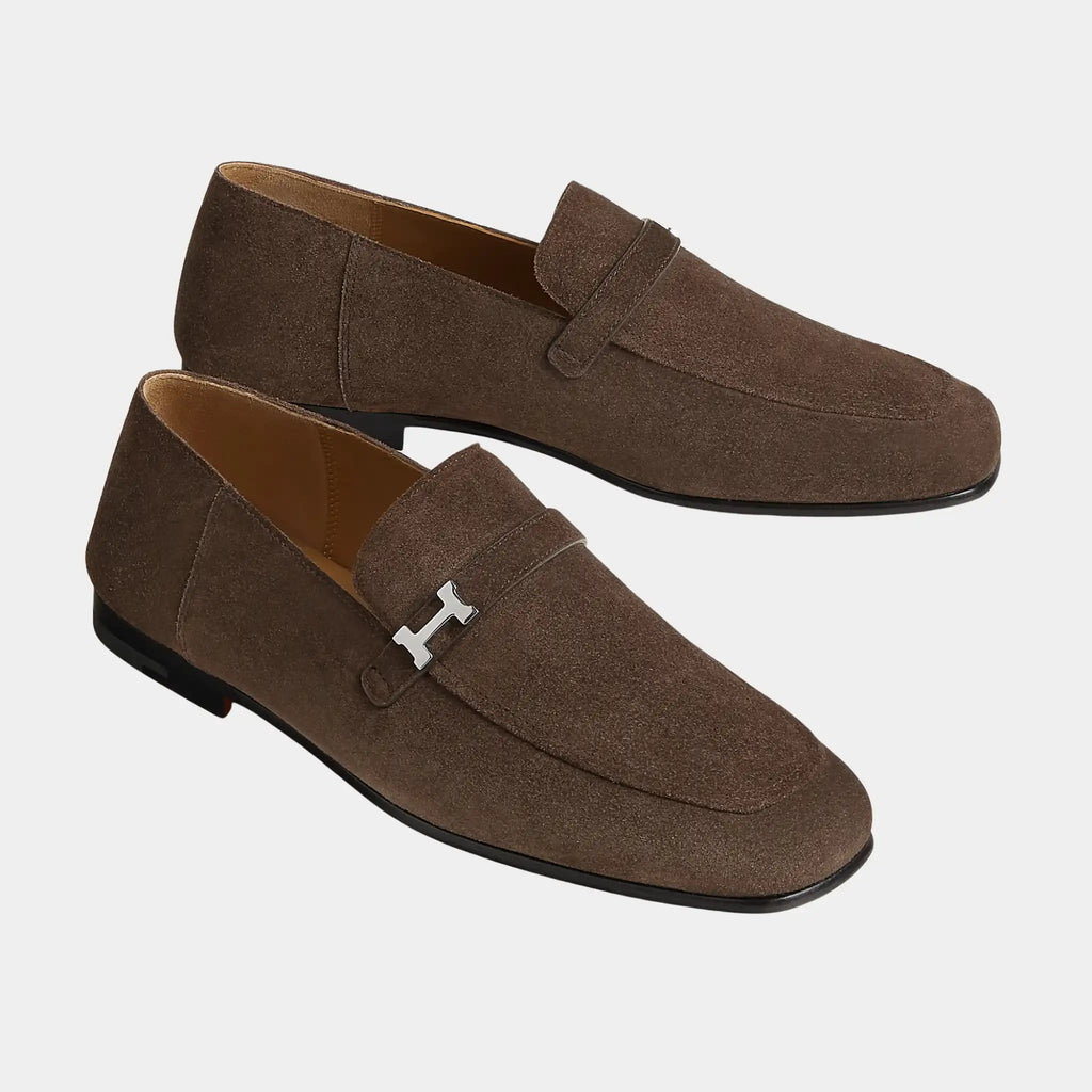 Оригінальна Giovanni Loafer In Suede Calfskin Hermes – боковий вид
