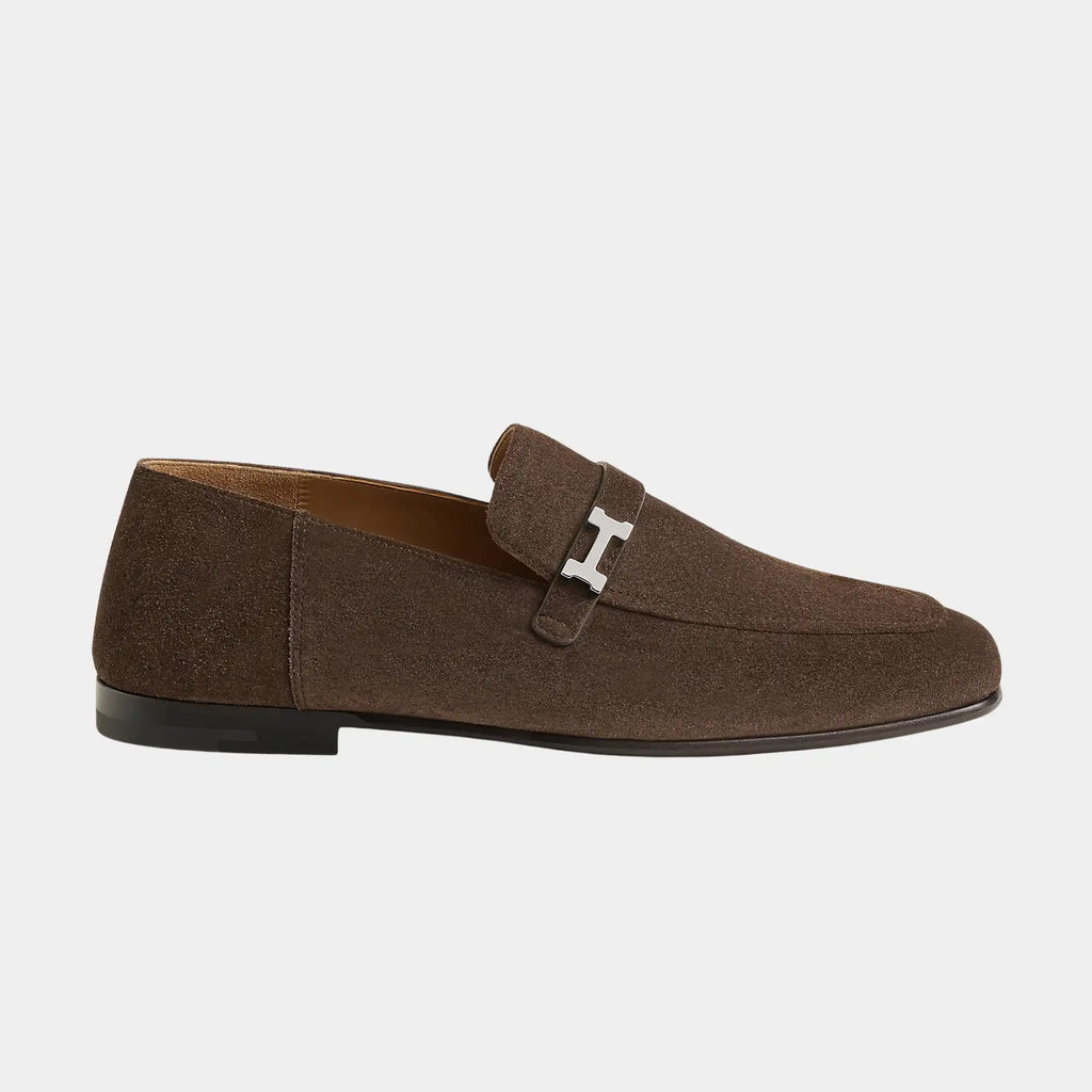 Оригінальна Giovanni Loafer In Suede Calfskin Hermes – вид ззаду