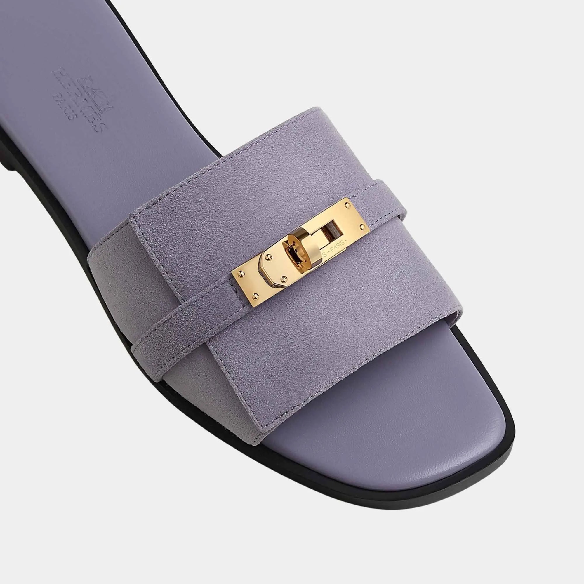 Giulia Sandals Goat Suede Hermes – Гарантія оригінальності – детальний вид