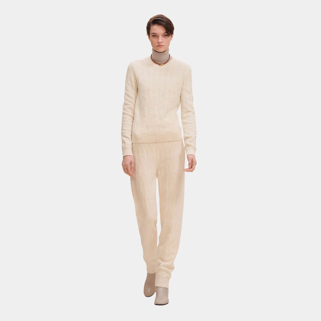H Long-Sleeve Sweater In Plain Wool Knit Hermes – Гарантія оригінальності – боковий вид