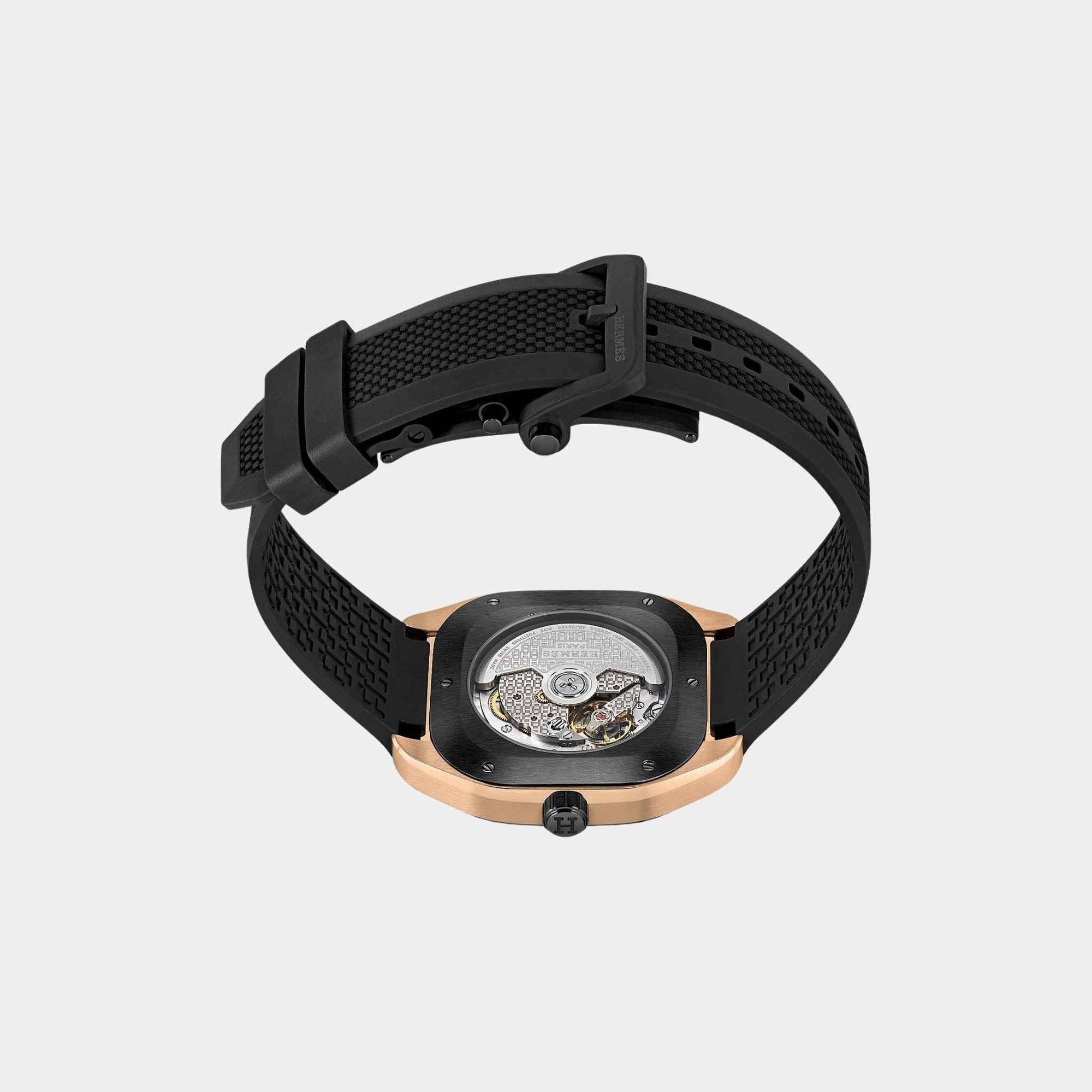 H08 42 MM Rose Gold And Titanium Watch Hermes – Гарантія оригінальності – детальний вид