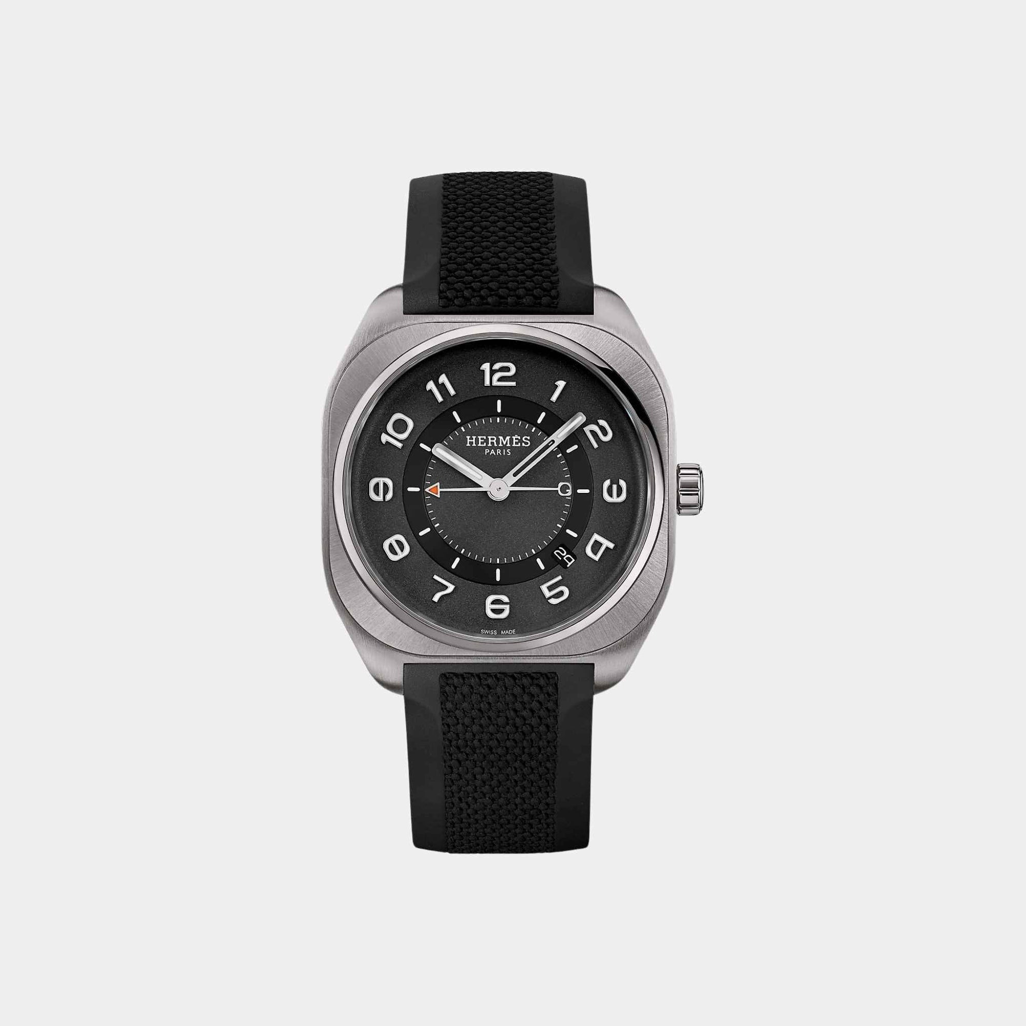 Оригінальна H08 42 MM Titanium Watch With Mirror Polished Chamfers Hermes – боковий вид