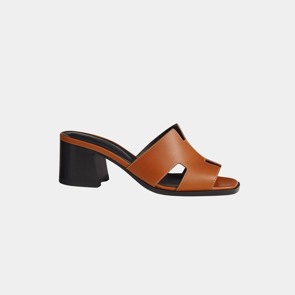 Helia 60 High Heel Heritage Calfskin Sandal Hermes – Гарантія оригінальності – вид ззаду
