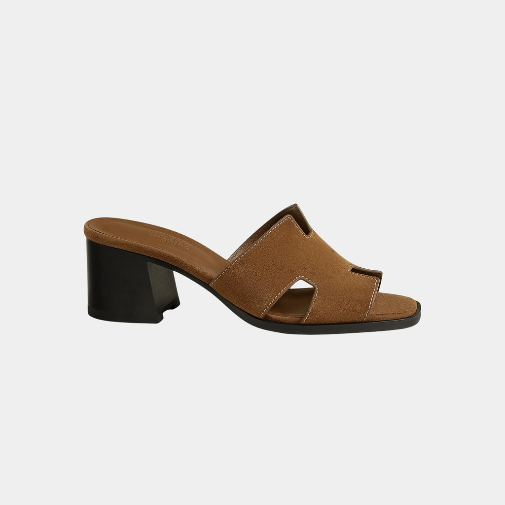 Helia 60 High Heel Suede Goatskin Sandal Hermes оригінал – Купити в Україні – вид ззаду
