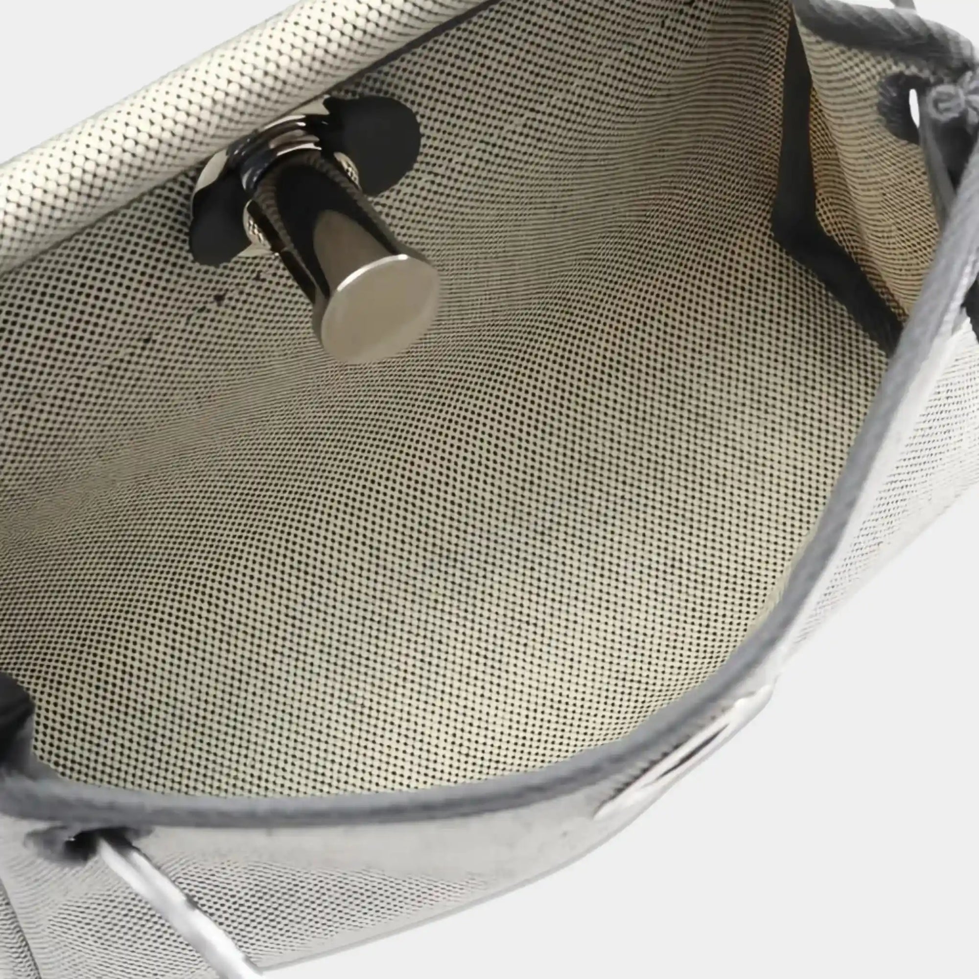 Herbag Zip Mini Vache Hunter-Canvas Ecru Hermes – Гарантія оригінальності – детальний вид