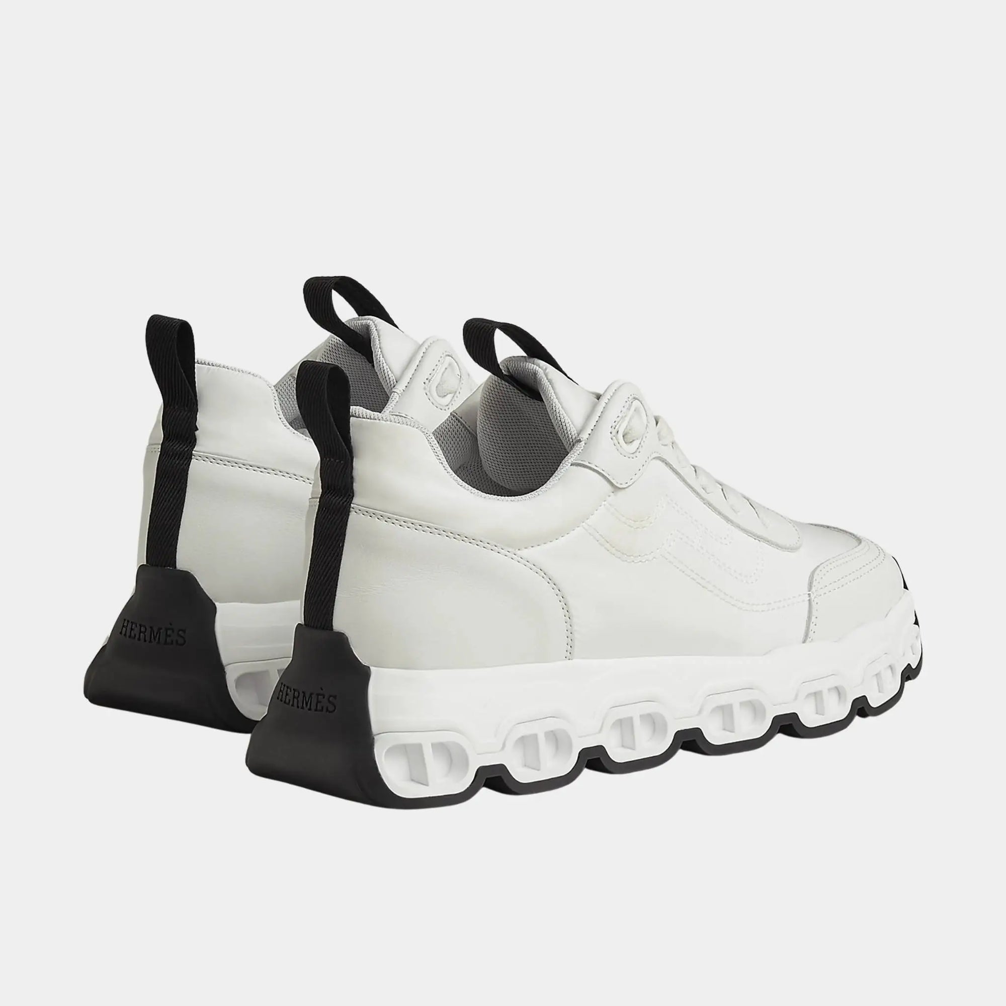Impulse Sneakers In Parachute Fabric And Calfskin Hermes – Гарантія оригінальності – детальний вид