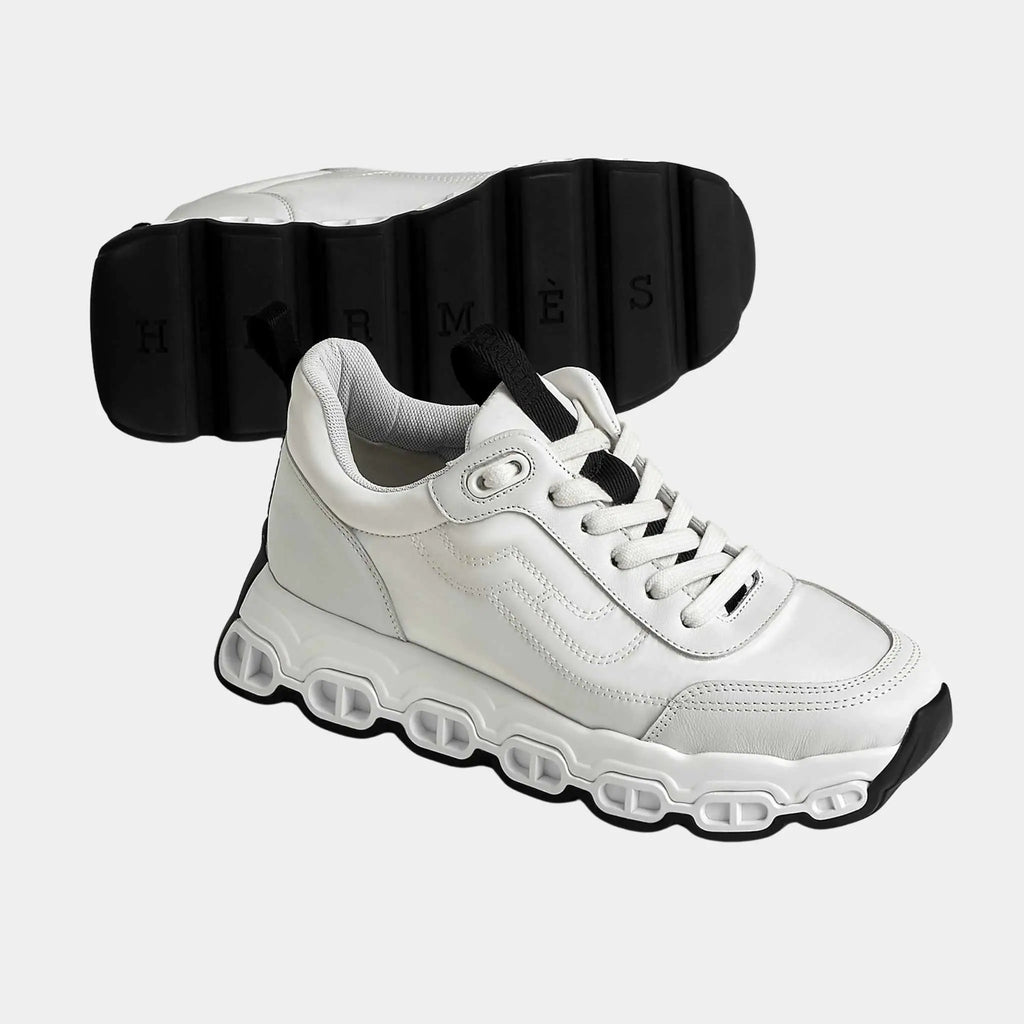 Impulse Sneakers In Parachute Fabric And Calfskin Hermes – Гарантія оригінальності – боковий вид