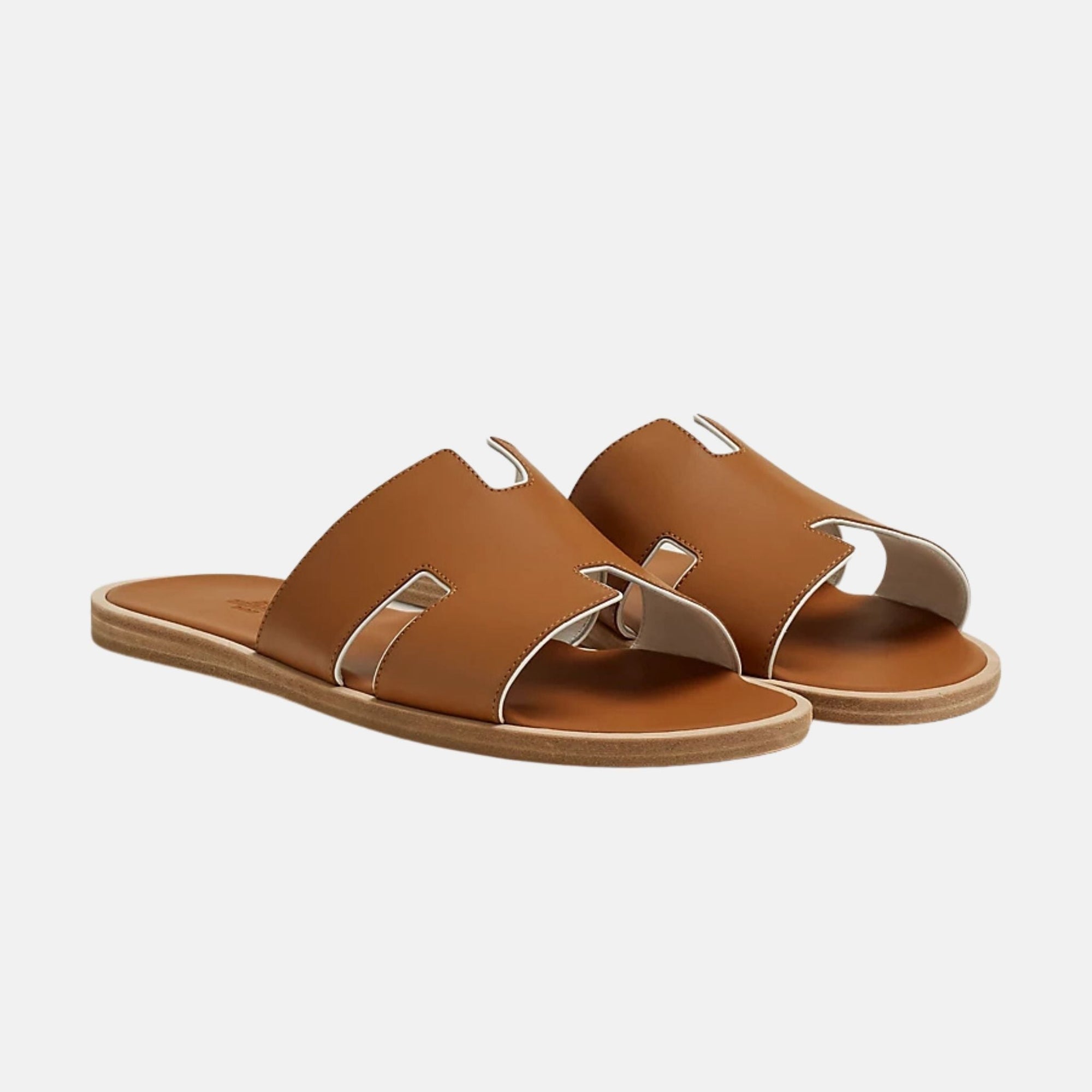Izmir Sandal In Calfskin And Nappa Leather Hermes – Гарантія оригінальності – боковий вид