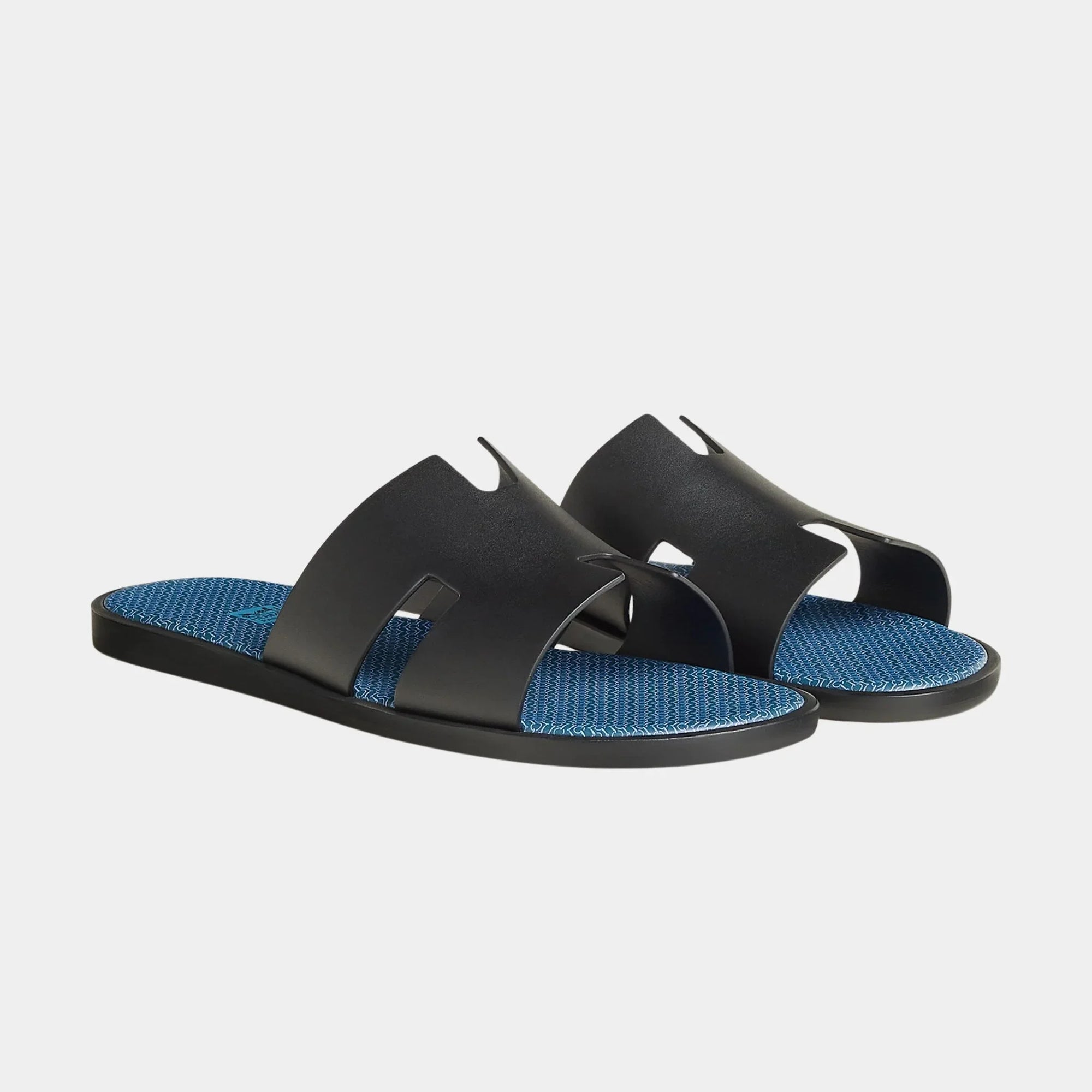 Оригінальна Izmir Sandal In Calfskin With Zig-Zag Printed Insole Hermes – боковий вид