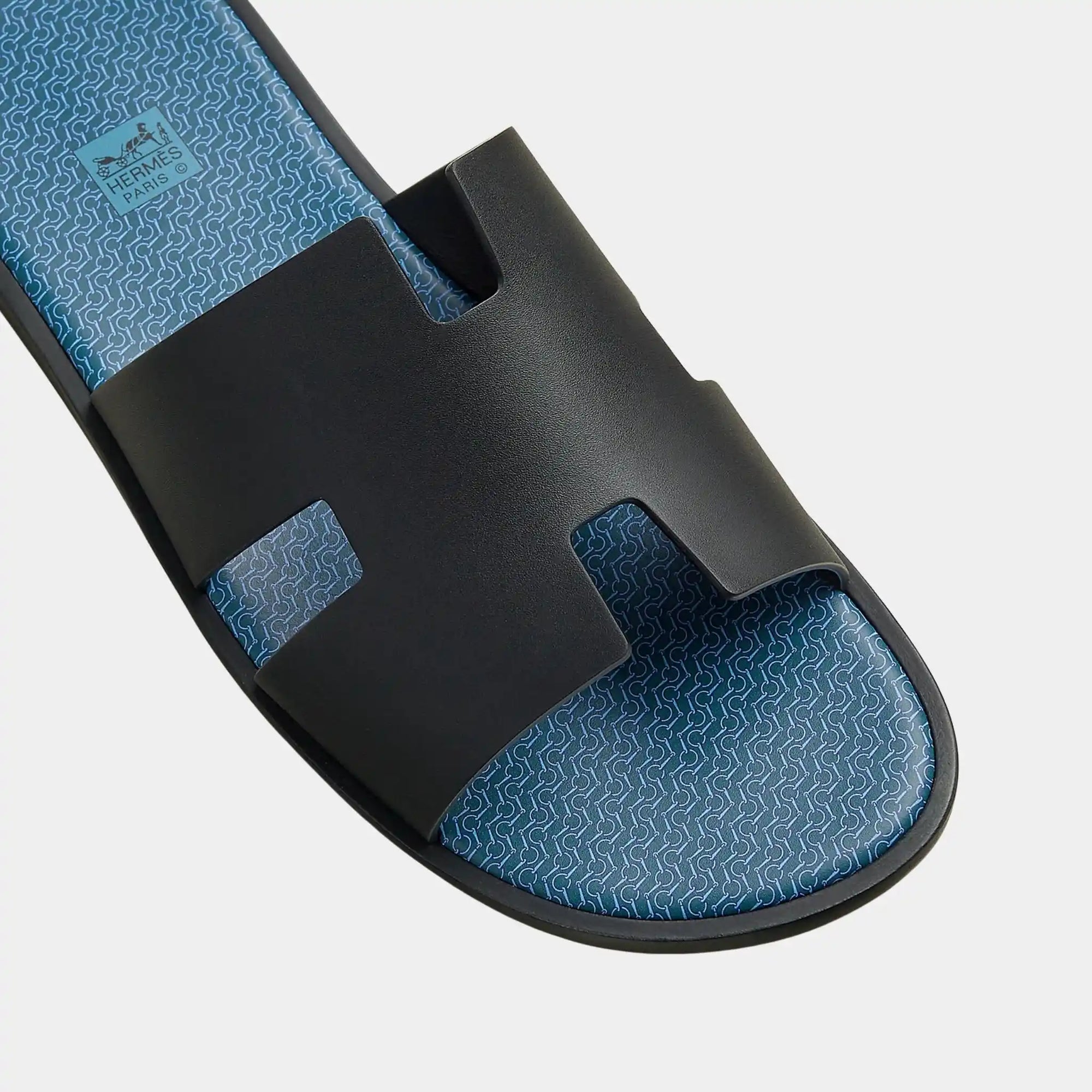 Оригінальна Izmir Sandal In Calfskin With Zig-Zag Printed Insole Hermes – детальний вид