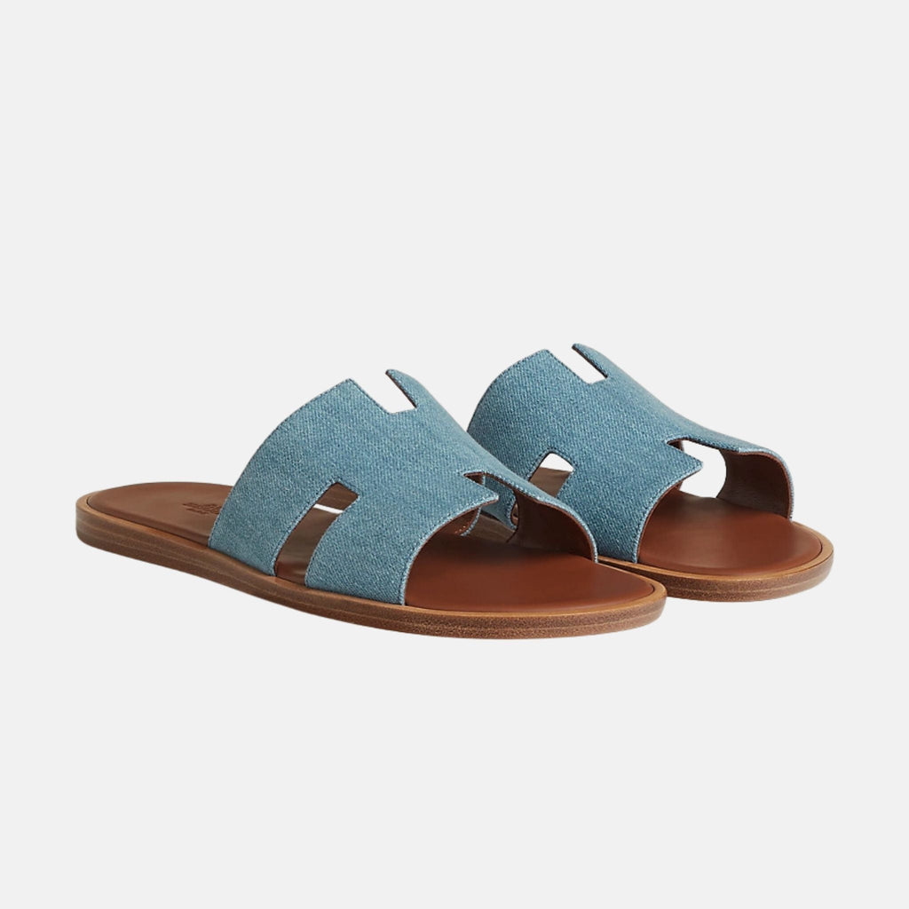 Izmir Sandal In Denim Hermes оригінал – Купити в Україні – боковий вид