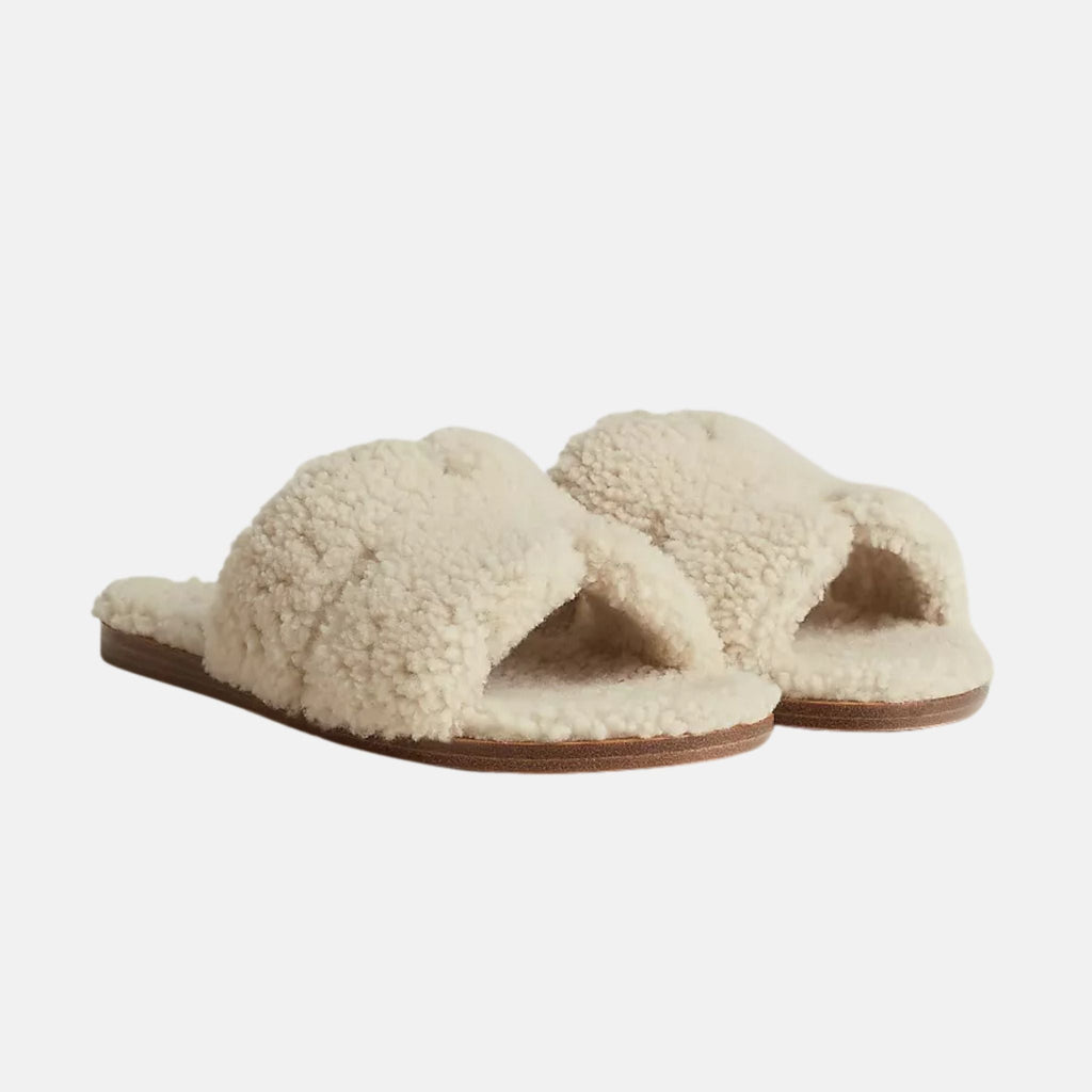 Izmir Sandal In Shearling Hermes оригінал – Купити в Україні – боковий вид