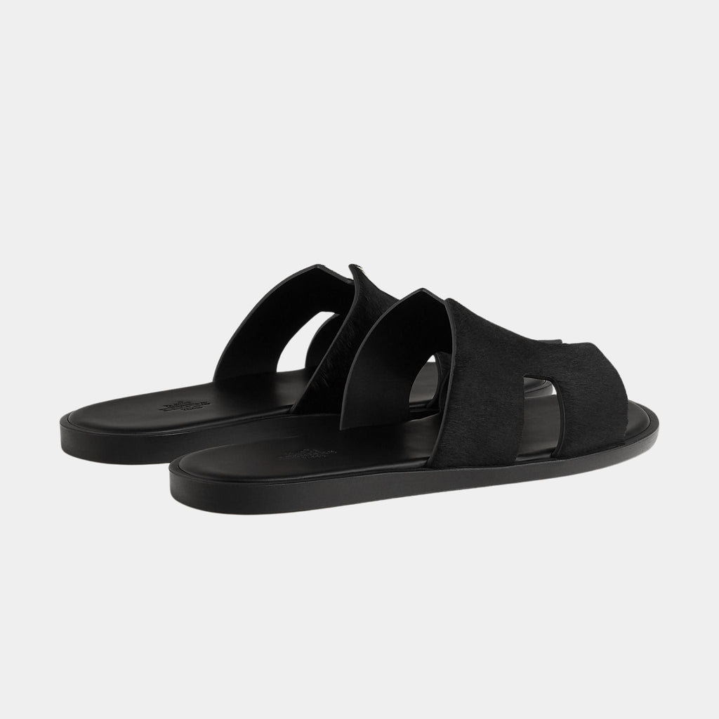 Izmir Sandals Moire Calfskin Hermes – Гарантія оригінальності – вид ззаду