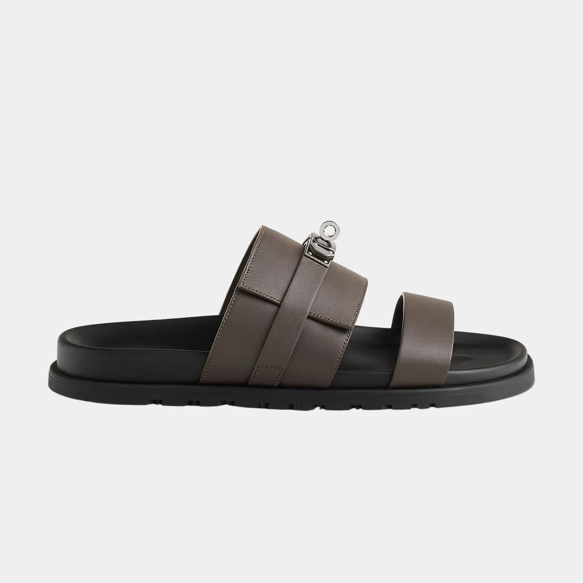 Jackson Sandal In Calfskin With Palladium Plated Buckle Hermes оригінал – Купити в Україні – вид ззаду