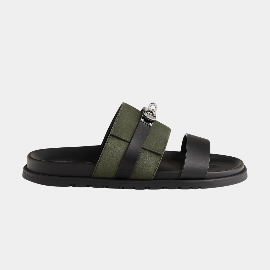 Оригінальна Jackson Sandal In Calfskin And Suede Hermes – вид ззаду