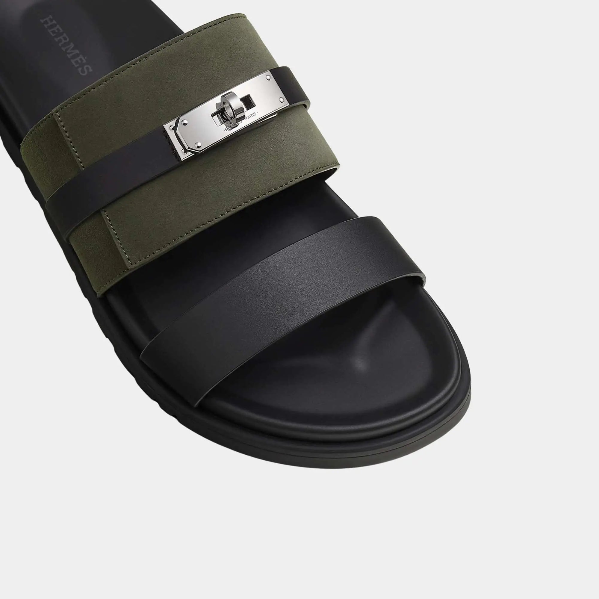 Оригінальна Jackson Sandal In Calfskin And Suede Hermes – детальний вид