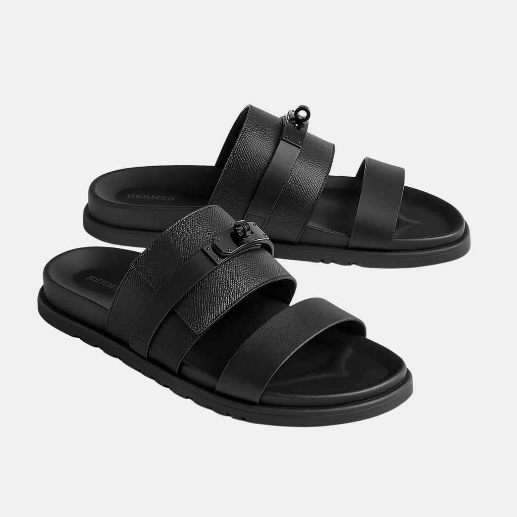 Оригінальна Jackson Sandal In Epsom Calfskin And Calfskin Hermes – боковий вид