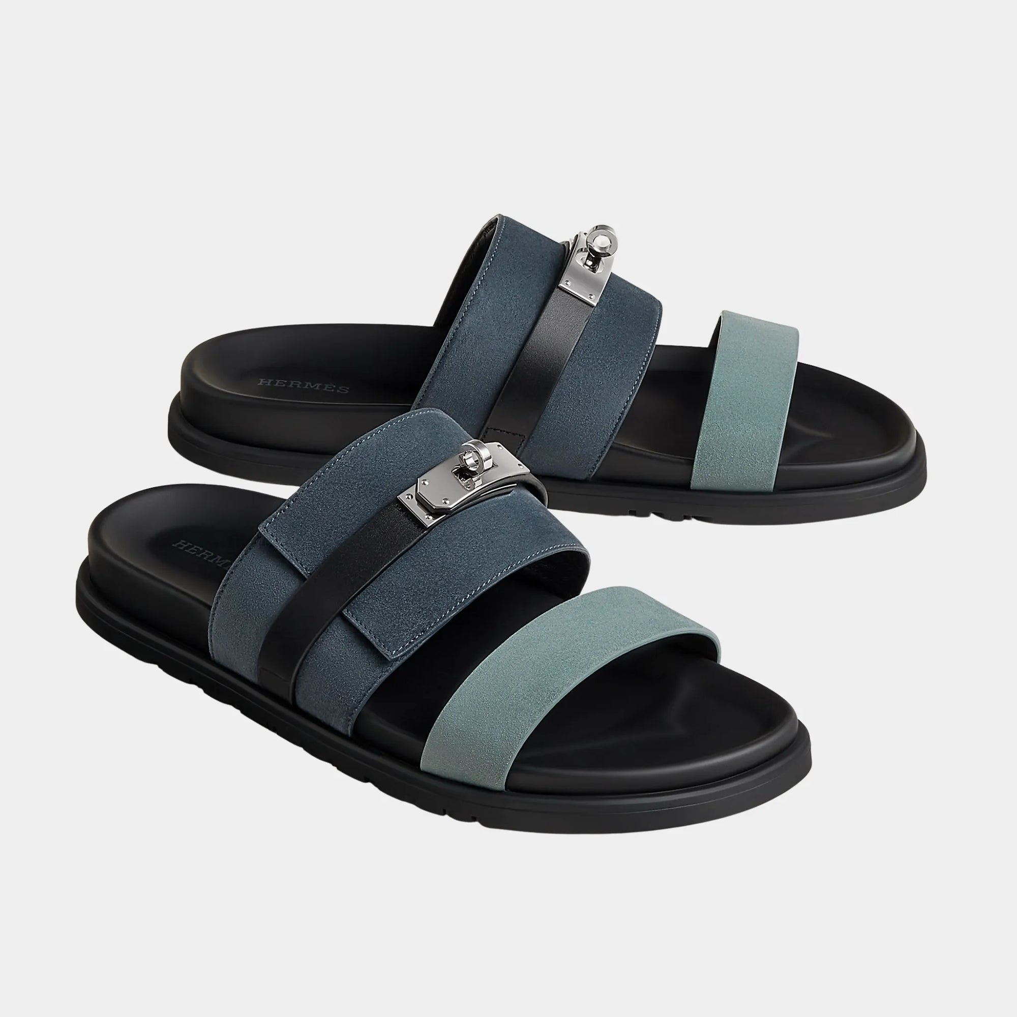 Jackson Sandals In Multicolor Suede Goatskin And Calfskin Hermes оригінал – Купити в Україні – збільшений вид