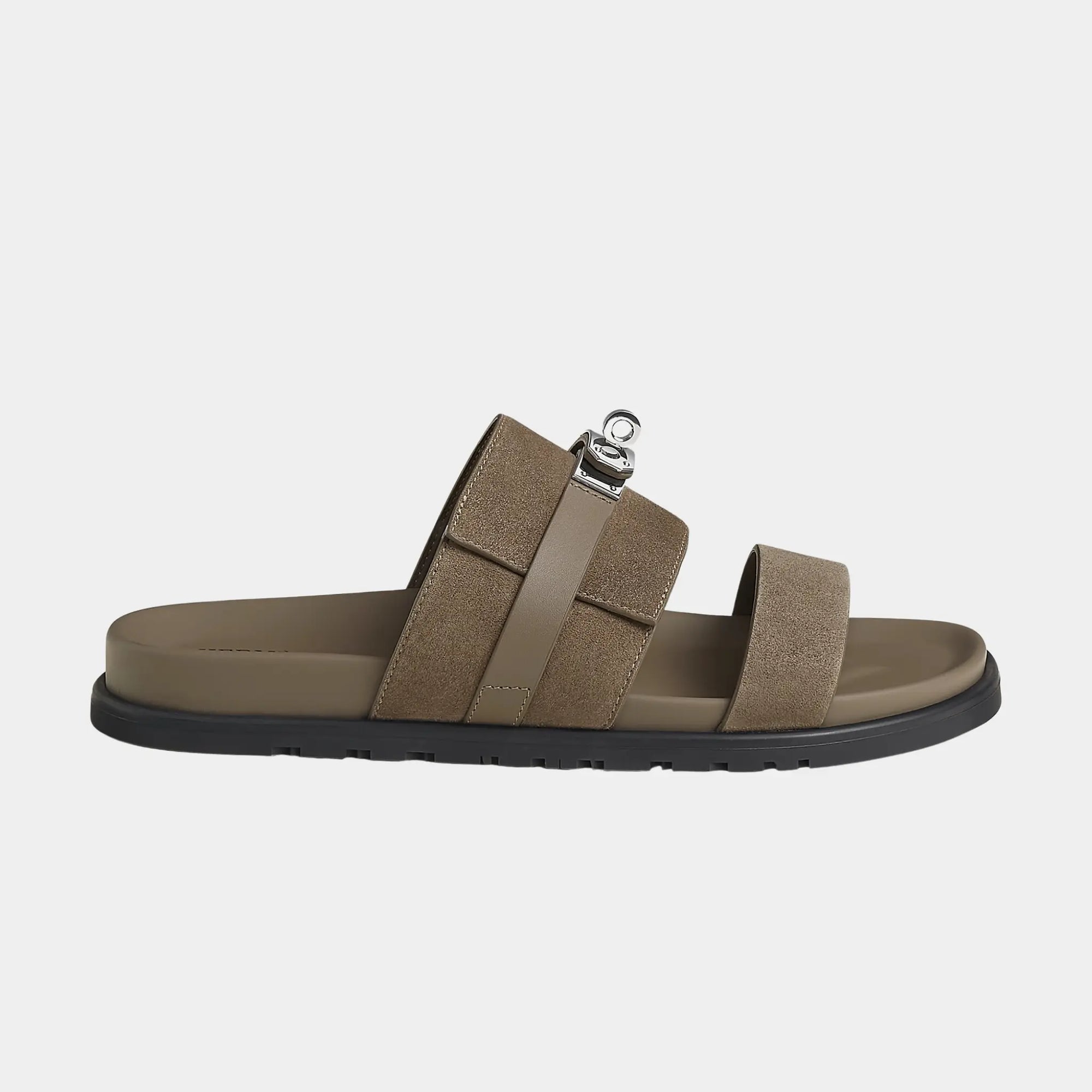Jackson Sandals Suede Goatskin And Calfskin Hermes – Гарантія оригінальності – вид ззаду